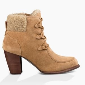 Ugg Tan Analise Suede Bootie 6 NWOT